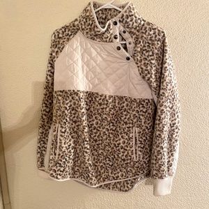 Abercrombie and Fitch asymmetrical snap sweatshirt